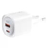 XO 30W GaN Fali Töltő USB-C És USB-A Csatlakozó (CE21)