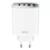 XO 45W GaN Fali Töltő, 2x USB-C, 2x USB-A (CE22)