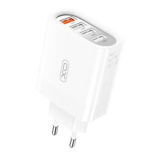XO Gyors USB Fali Töltő 18W, 4 Portos (L100-EU)