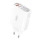 XO Gyors USB Fali Töltő 18W, 4 Portos (L100-EU)