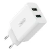 XO 18W (Fehér) Fali Töltő 2x USB-A Csatlakozó (L119)