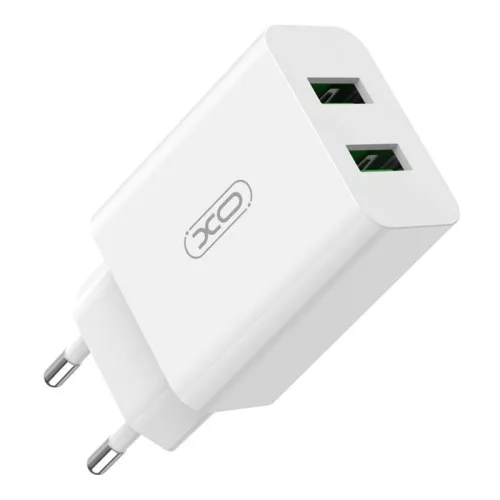 XO 18W (Fehér) Fali Töltő 2x USB-A Csatlakozó (L119)