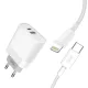 XO 20W Fali Töltő Lightning Kábellel, QC3.0, PD (L64-Lightning)
