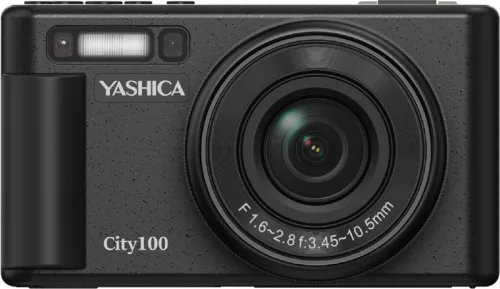 YASHICA City 100 kompakt digitális fényképezőgép - fekete