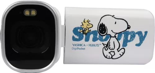 YASHICA Peanuts Snoopy DigiPocket 4K digitális zsebkamera - fehér