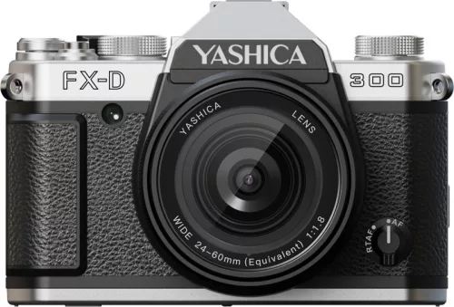 YASHICA FX-D 300 digitális filmszimulációs fényképezőgép - fekete
