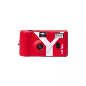   YASHICA MF-1 Snapshot Art 35mm filmes point-and-shoot fényképezőgép - piros