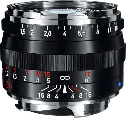 Zeiss C Sonnar T* 50mm f/1.5 ZM Objektív - Fekete