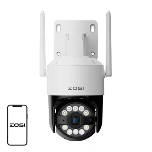 ZOSI 8MP WiFi Kültéri Pan Tilt Kamera 32GB MicroSD (49759)