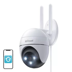   ieGeek ZS-GQ2 3MP WiFi vezeték nélküli forgatható kültéri biztonsági kamera (fehér)