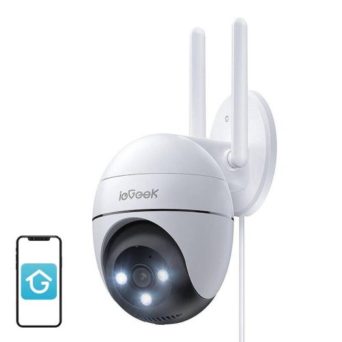 ieGeek ZS-GQ2 WiFi 3MPVezeték-nélküli Biztonsági Kamera (Fehér) -Kültéri