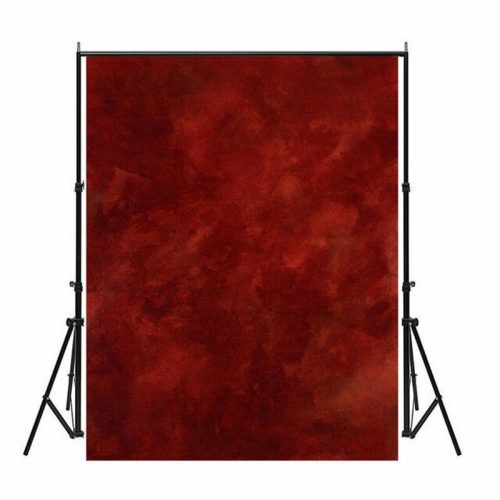 Piros mintás festett fotó stúdió háttér - 300x300 cm