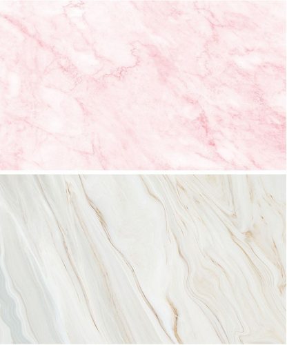 Rózsaszín Márvány & Fehér-fa Mintázott termékfotó háttér kétoldalas PVC háttér 57x87cm