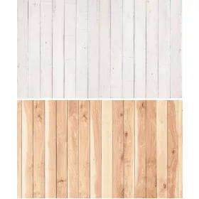   Fehér Fa & Nyír-fa Mintázott termékfotó háttér kétoldalas PVC háttér 57x87cm