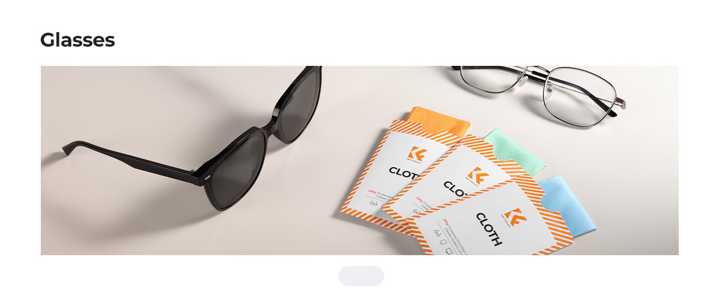 K&F Concept mikroszálas tisztítókendő, 12 darabos szett (narancs/zöld/kék)
