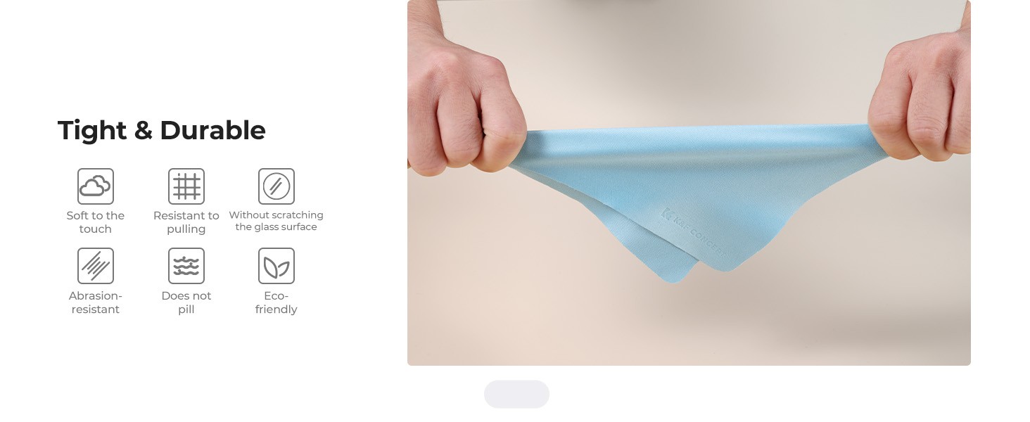 K&F Concept mikroszálas tisztítókendő, 12 darabos szett (narancs/zöld/kék)
